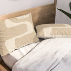 Abstract Art 55/beige 2 Pillow Sham Gallery Image 2