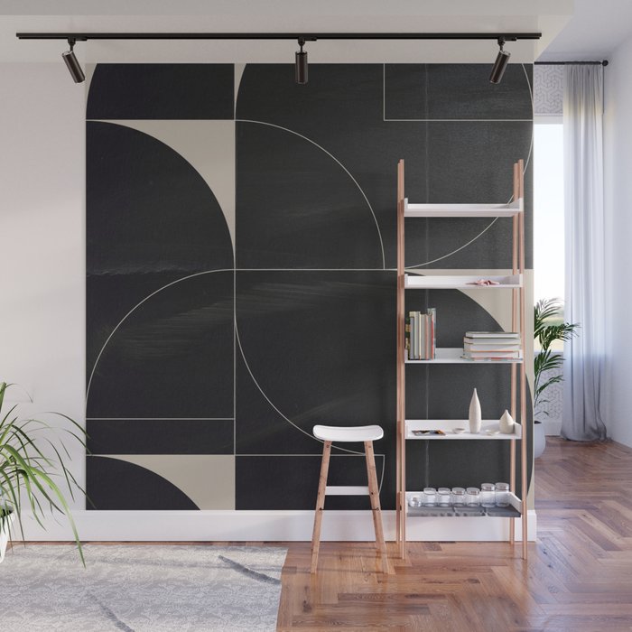 Minimal Geometric Shapes 210 Wall Mural Gallery Image 1