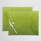 Fresh Green Ombre Abstract Watercolor Placemat Gallery Image 1