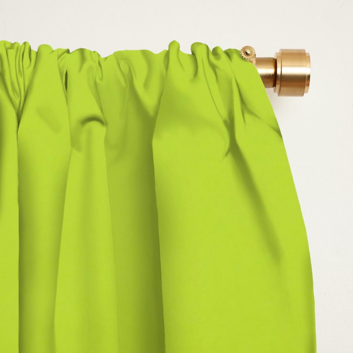 Fresh Green Ombre Abstract Watercolor Window Curtain Gallery Image 2