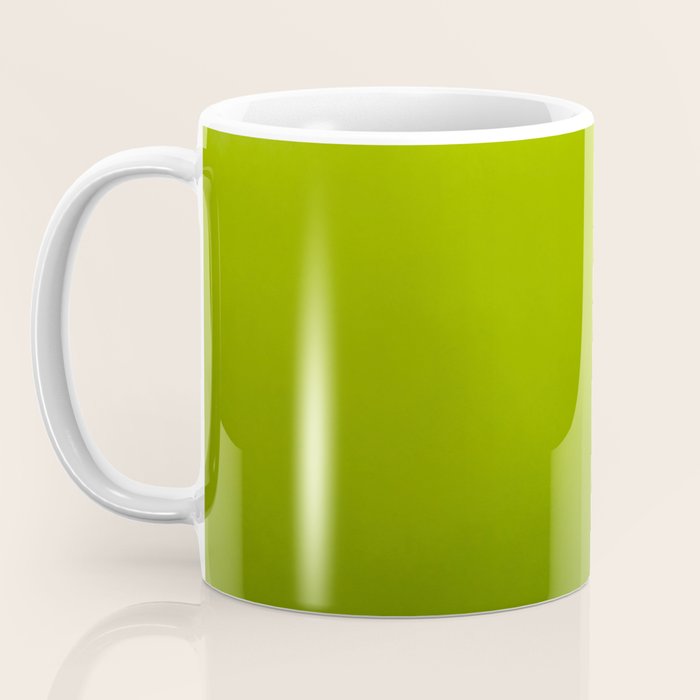 Fresh Green Ombre Abstract Watercolor Coffee Mug Gallery Image 3
