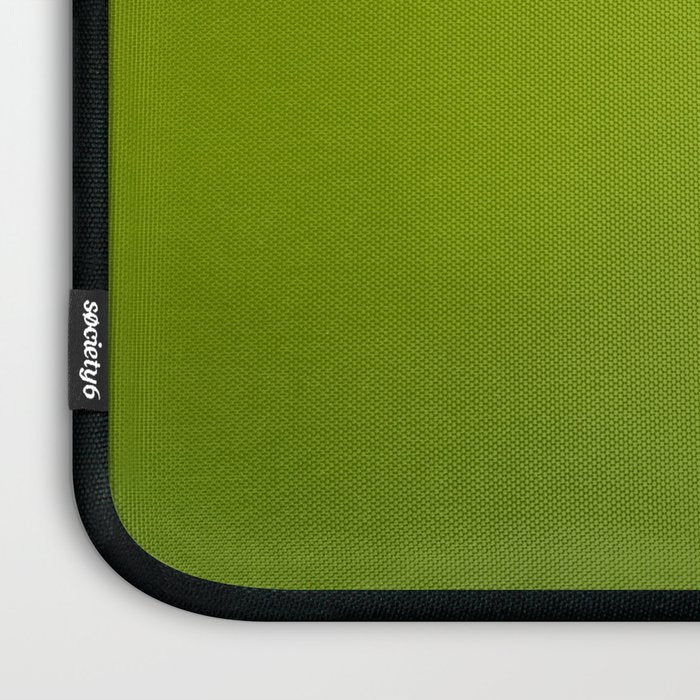 Fresh Green Ombre Abstract Watercolor Laptop Sleeve Gallery Image 3