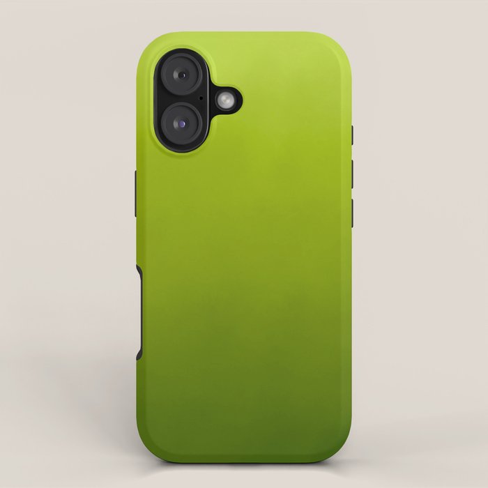 Fresh Green Ombre Abstract Watercolor iPhone Case Gallery Image 1