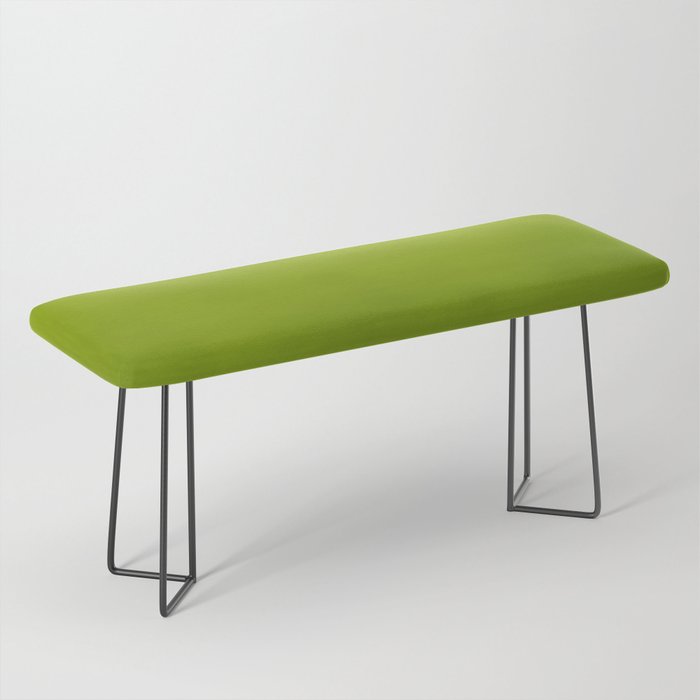 Fresh Green Ombre Abstract Watercolor Bench Gallery Image 1