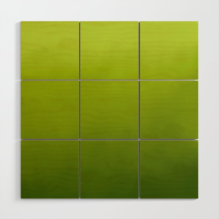 Fresh Green Ombre Abstract Watercolor Wood Wall Art Gallery Image 1