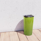 Fresh Green Ombre Abstract Watercolor Travel Mug Gallery Image 4