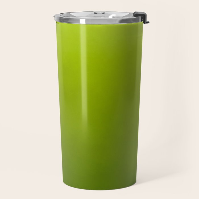 Fresh Green Ombre Abstract Watercolor Travel Mug Gallery Image 2