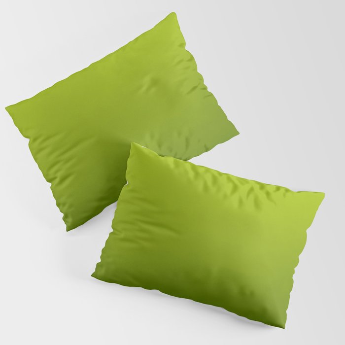 Fresh Green Ombre Abstract Watercolor Pillow Sham Gallery Image 3