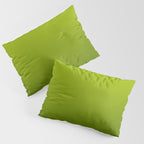 Fresh Green Ombre Abstract Watercolor Pillow Sham Gallery Image 3