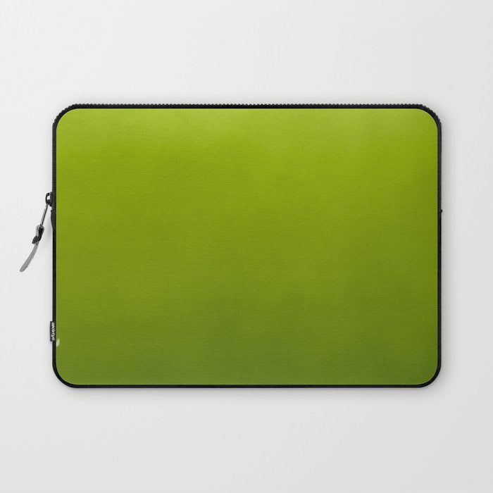 Fresh Green Ombre Abstract Watercolor Laptop Sleeve Gallery Image 1