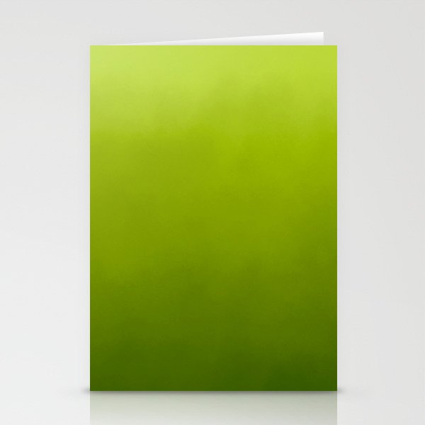 Fresh Green Ombre Abstract Watercolor Stationery Card Gallery Image 2