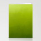 Fresh Green Ombre Abstract Watercolor Stationery Card Gallery Image 2