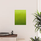 Fresh Green Ombre Abstract Watercolor Poster Gallery Image 2