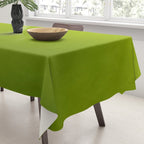 Fresh Green Ombre Abstract Watercolor Tablecloth Gallery Image 3