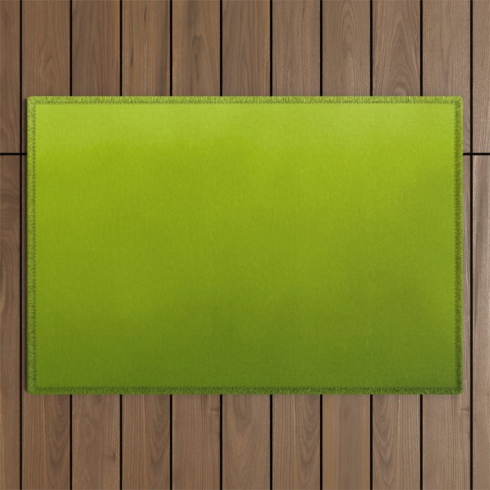 Fresh Green Ombre Abstract Watercolor Outdoor Rug Gallery Image 1