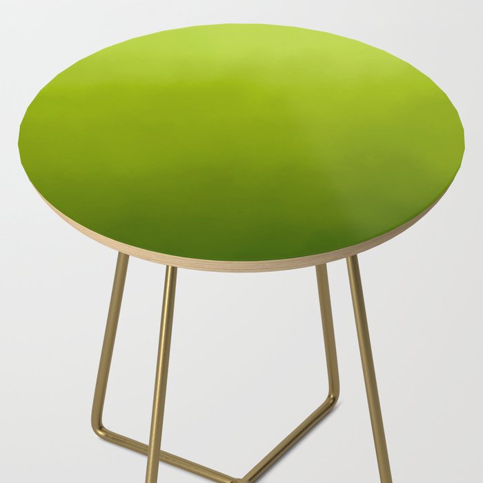 Fresh Green Ombre Abstract Watercolor Side Table Gallery Image 2