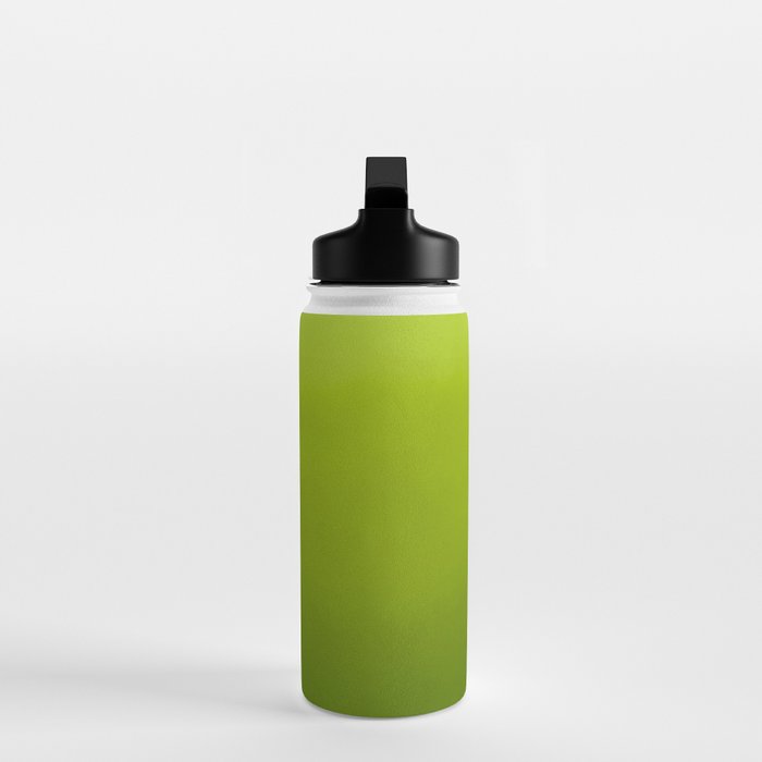 Fresh Green Ombre Abstract Watercolor Water Bottle Gallery Image 3