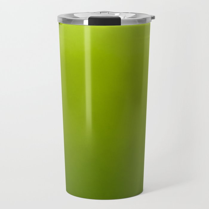 Fresh Green Ombre Abstract Watercolor Travel Mug Gallery Image 1