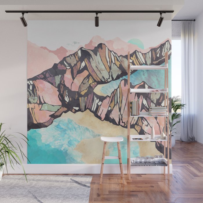 Solitary Beach Wall Mural Gallery Image 1