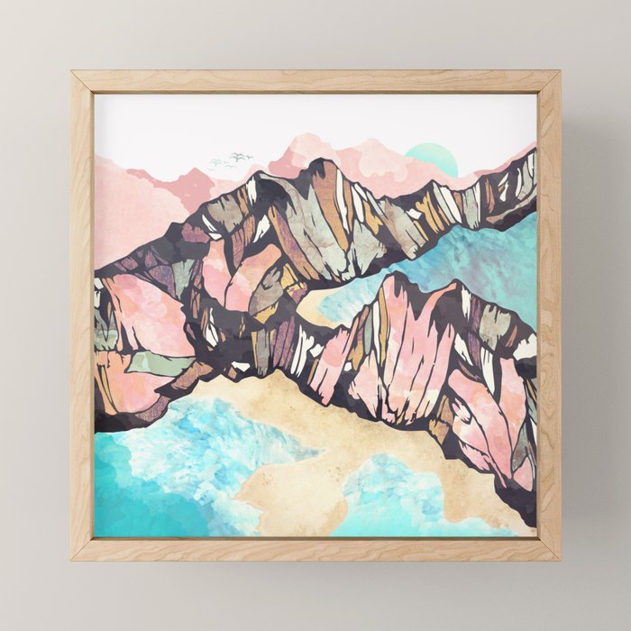 Solitary Beach Mini Art Print Gallery Image 1