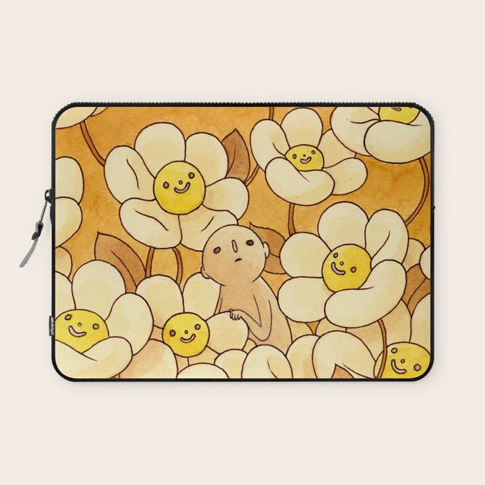 Watercolor Test (Yellow) Laptop Sleeve Gallery Image 1