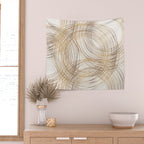Metallic Circle Pattern Wall Tapestry Gallery Image 2