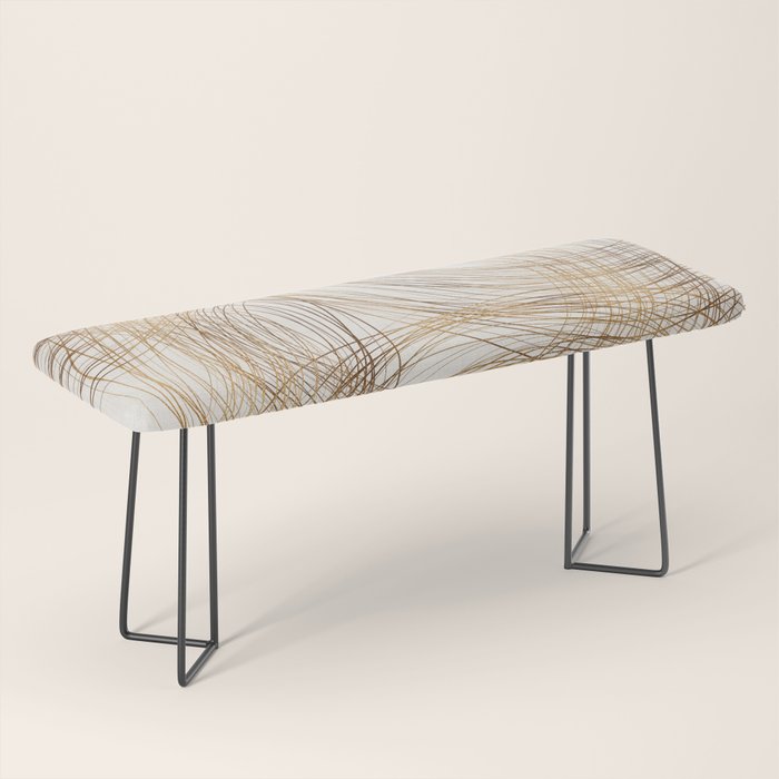 Metallic Circle Pattern Bench Gallery Image 1