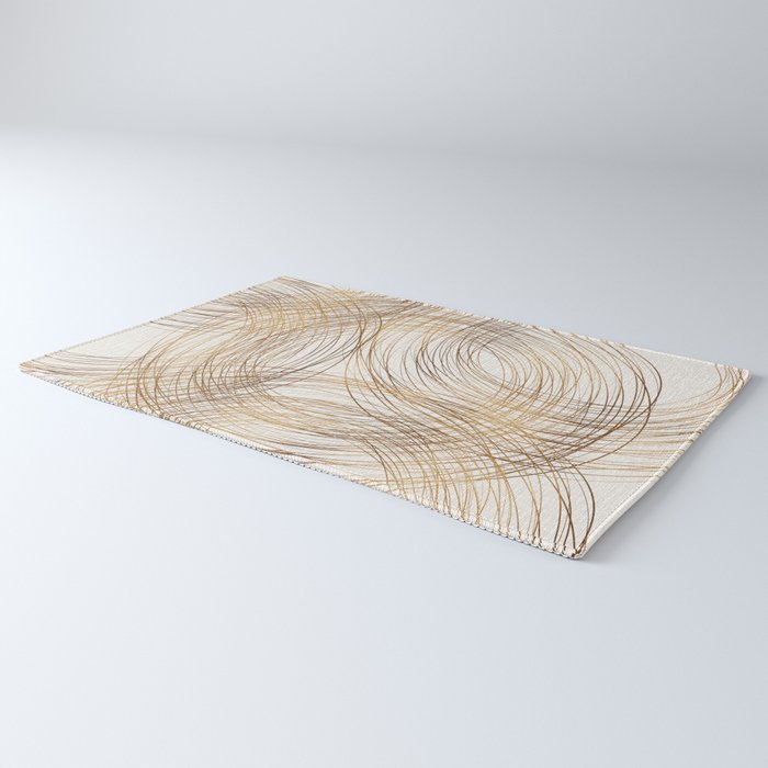 Metallic Circle Pattern Rug Gallery Image 3