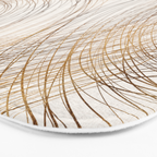 Metallic Circle Pattern Bath Mat Gallery Image 3