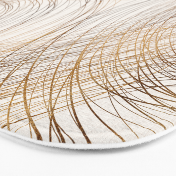 Metallic Circle Pattern Bath Mat Gallery Image 3