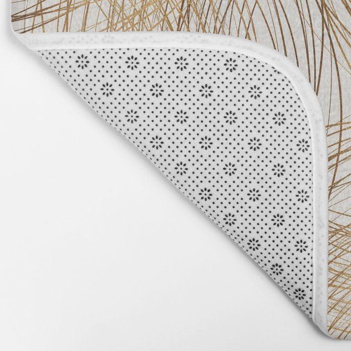 Metallic Circle Pattern Bath Mat Gallery Image 2