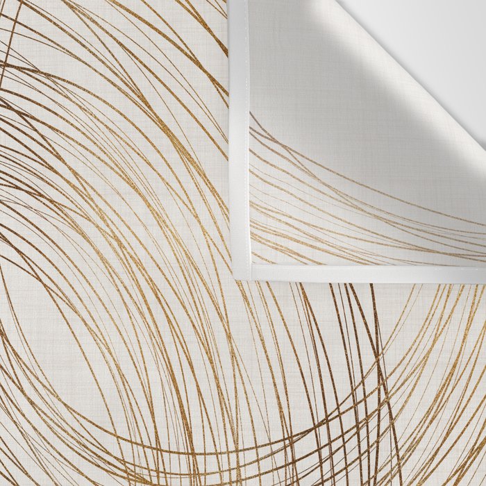 Metallic Circle Pattern Wall Tapestry Gallery Image 3