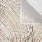 Metallic Circle Pattern Wall Tapestry Gallery Image 3