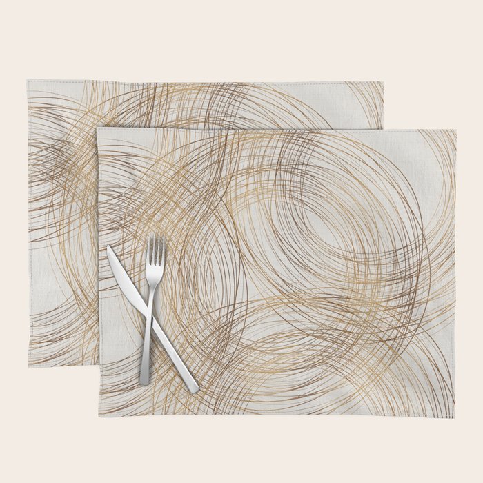 Metallic Circle Pattern Placemat Gallery Image 1