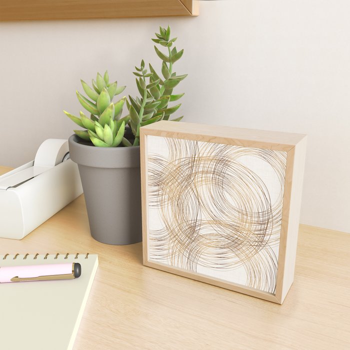 Metallic Circle Pattern Mini Art Print Gallery Image 2