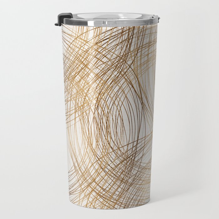 Metallic Circle Pattern Travel Mug Gallery Image 3