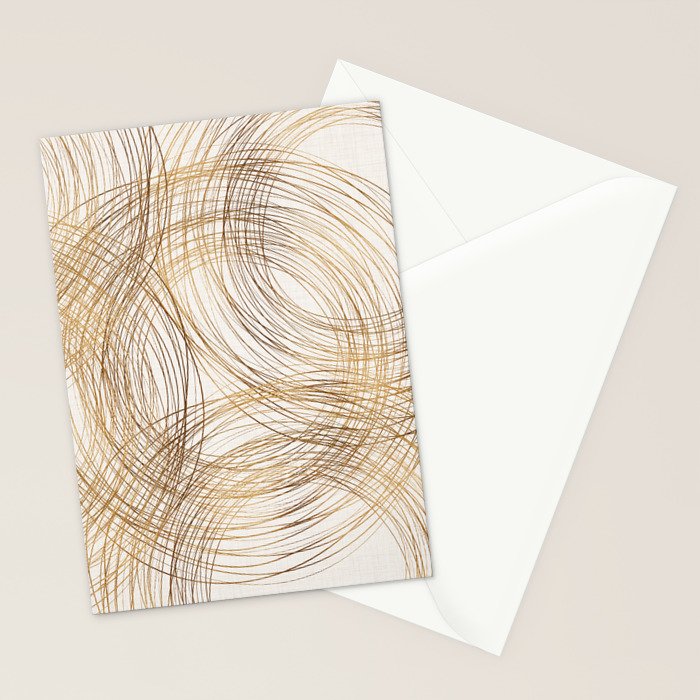 Metallic Circle Pattern Stationery Card Gallery Image 2