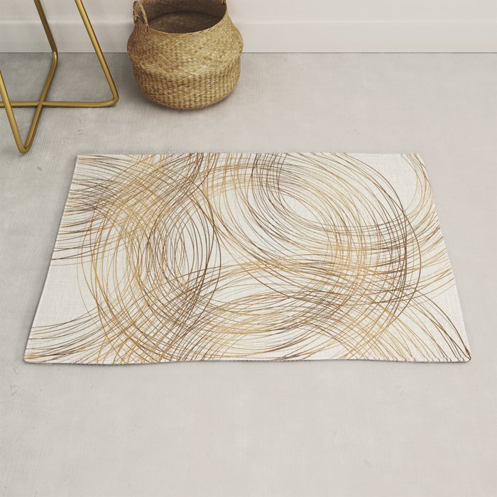 Metallic Circle Pattern Rug Gallery Image 1