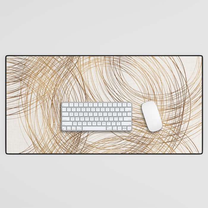 Metallic Circle Pattern Desk Mat Gallery Image 1
