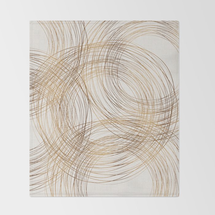 Metallic Circle Pattern Throw Blanket Gallery Image 2