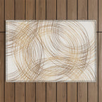 Metallic Circle Pattern Outdoor Rug Gallery Image 1