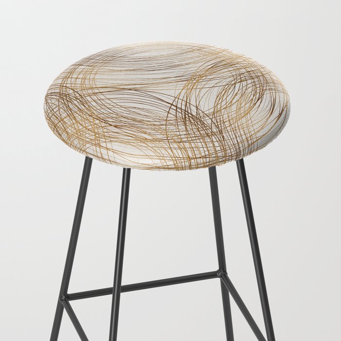 Metallic Circle Pattern Stool Gallery Image 2