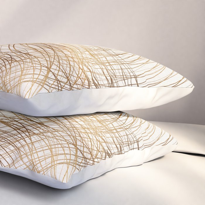 Metallic Circle Pattern Pillow Sham Gallery Image 3