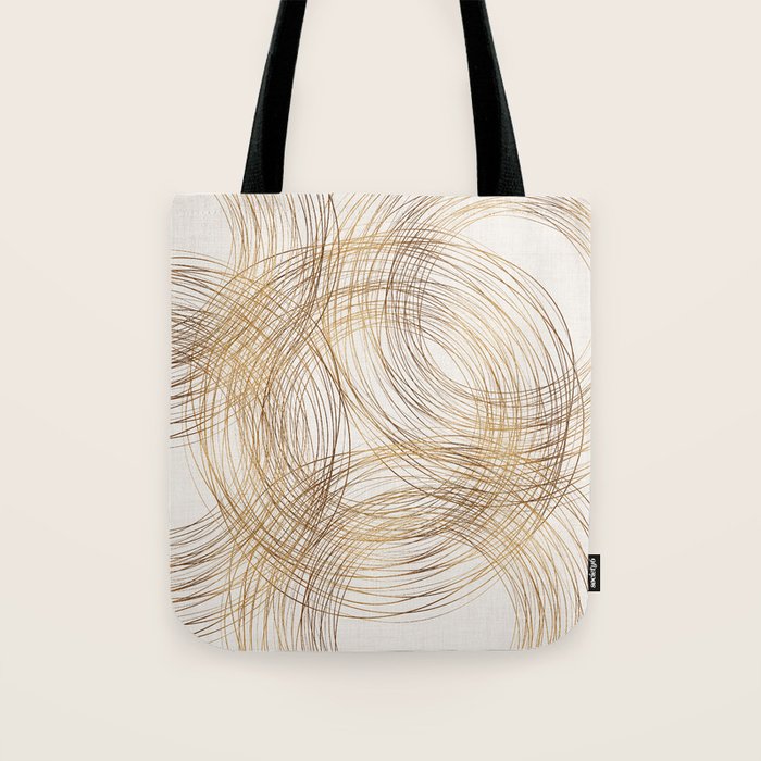 Metallic Circle Pattern Tote Bag Gallery Image 1