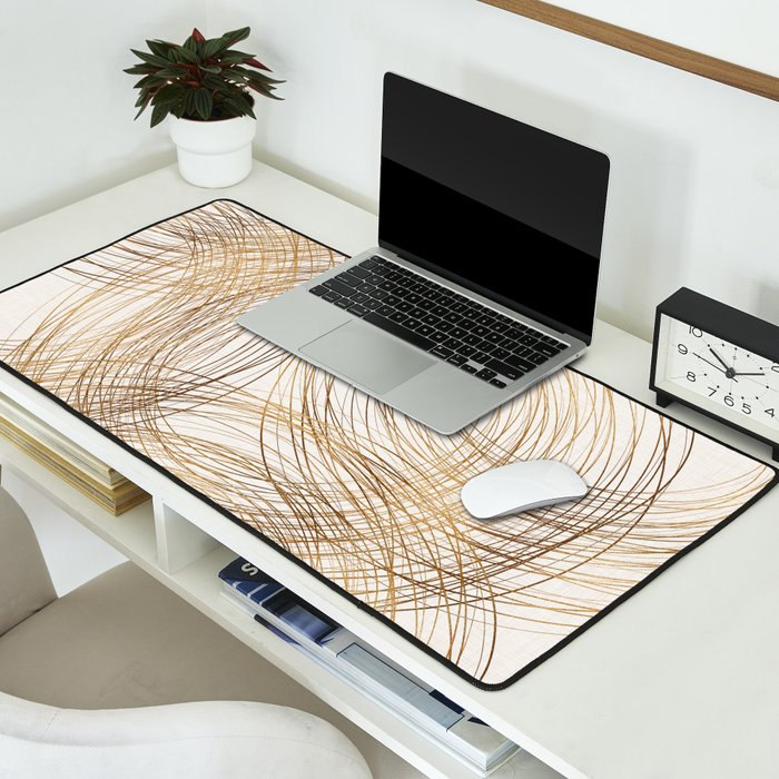 Metallic Circle Pattern Desk Mat Gallery Image 2