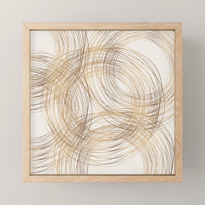 Metallic Circle Pattern Mini Art Print Gallery Image 1