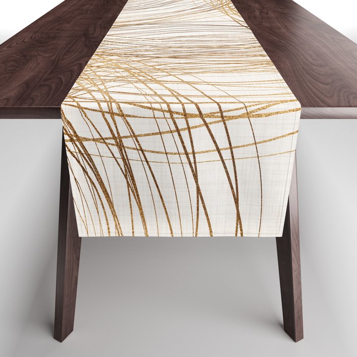 Metallic Circle Pattern Table Runner Gallery Image 1
