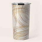 Metallic Circle Pattern Travel Mug Gallery Image 1