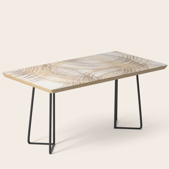 Metallic Circle Pattern Coffee Table Gallery Image 1