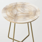 Metallic Circle Pattern Side Table Gallery Image 2